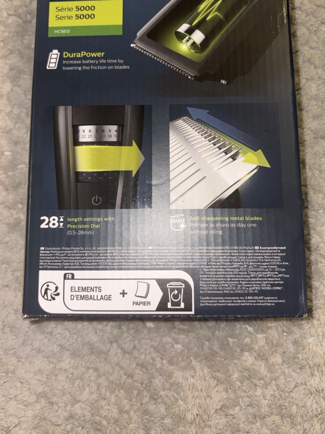 Philips Series 5000 HC5612 hårklippare - 2