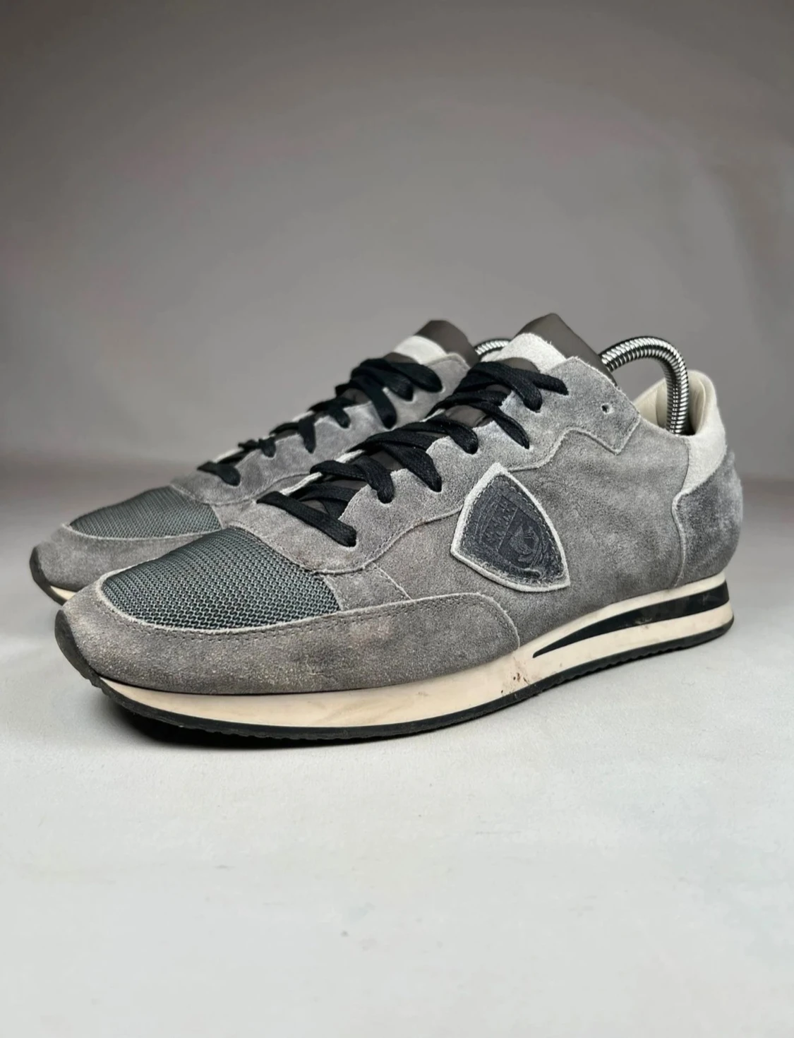 Grå Philippe Model sneakers mocka - 3