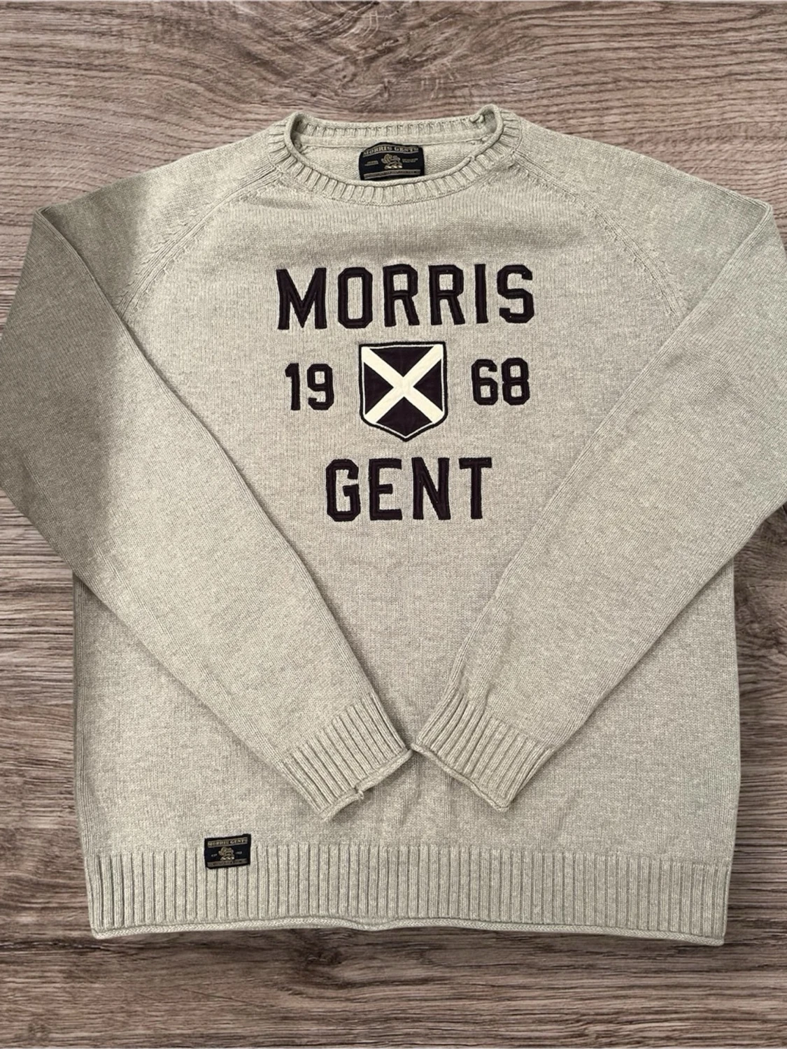 Grå stickad tröja Morris Gents