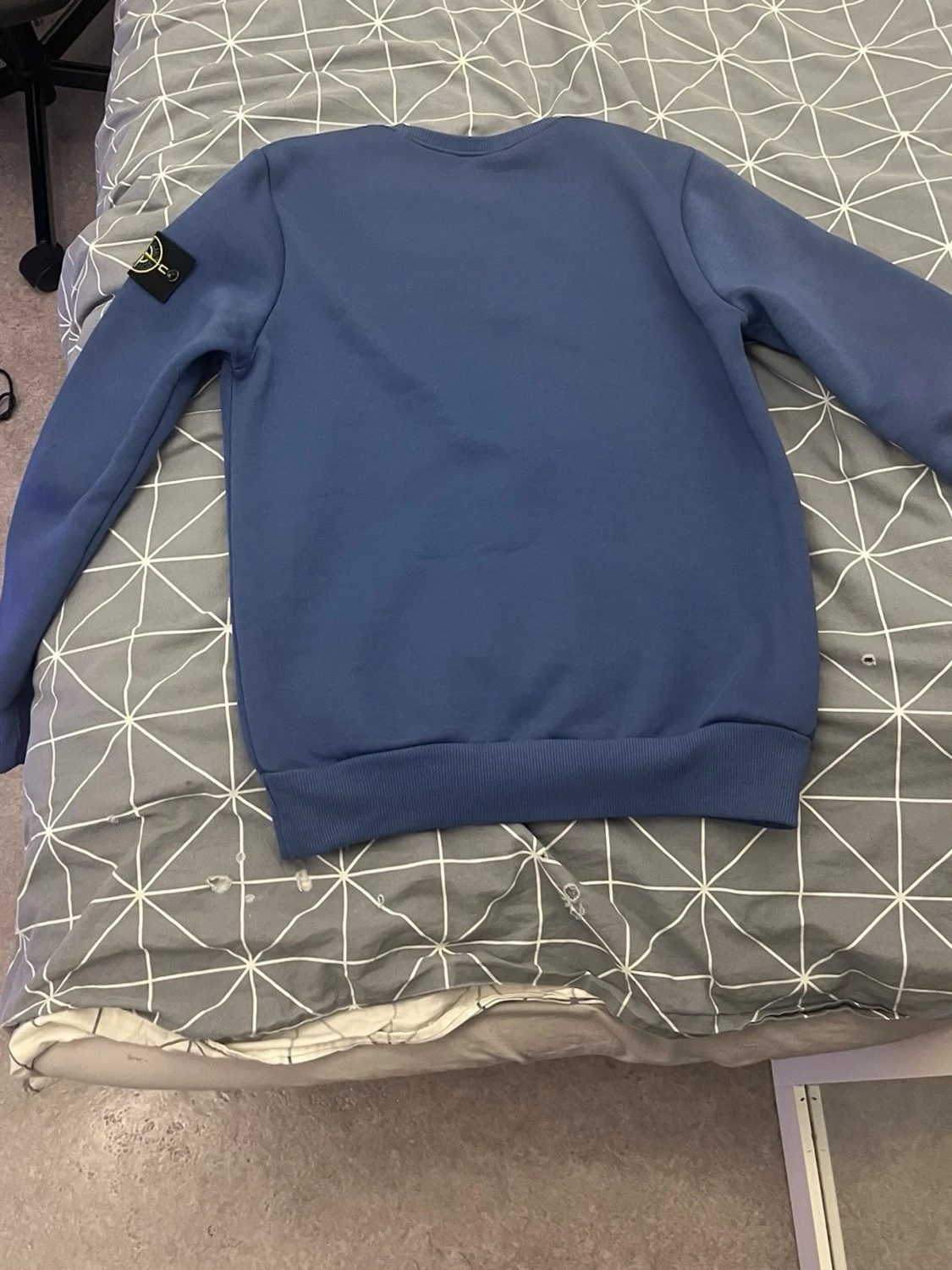 Blå Stone Island sweatshirt - 1