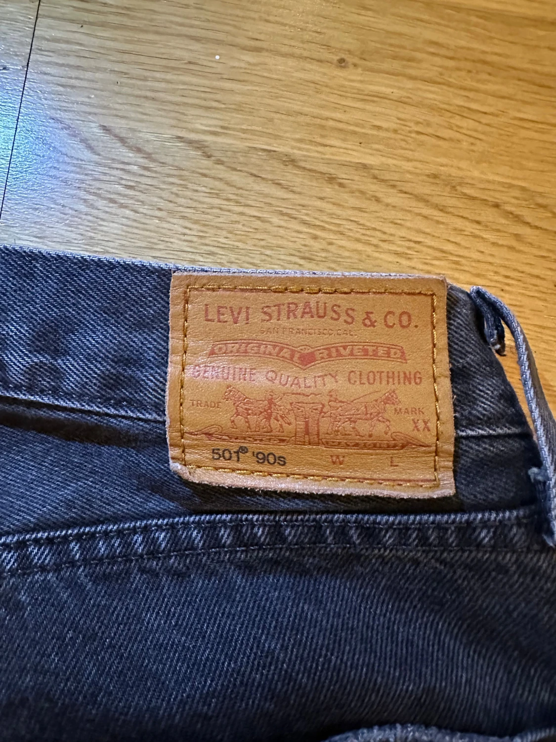 Levi's 501 gråa jeans 90s - 3