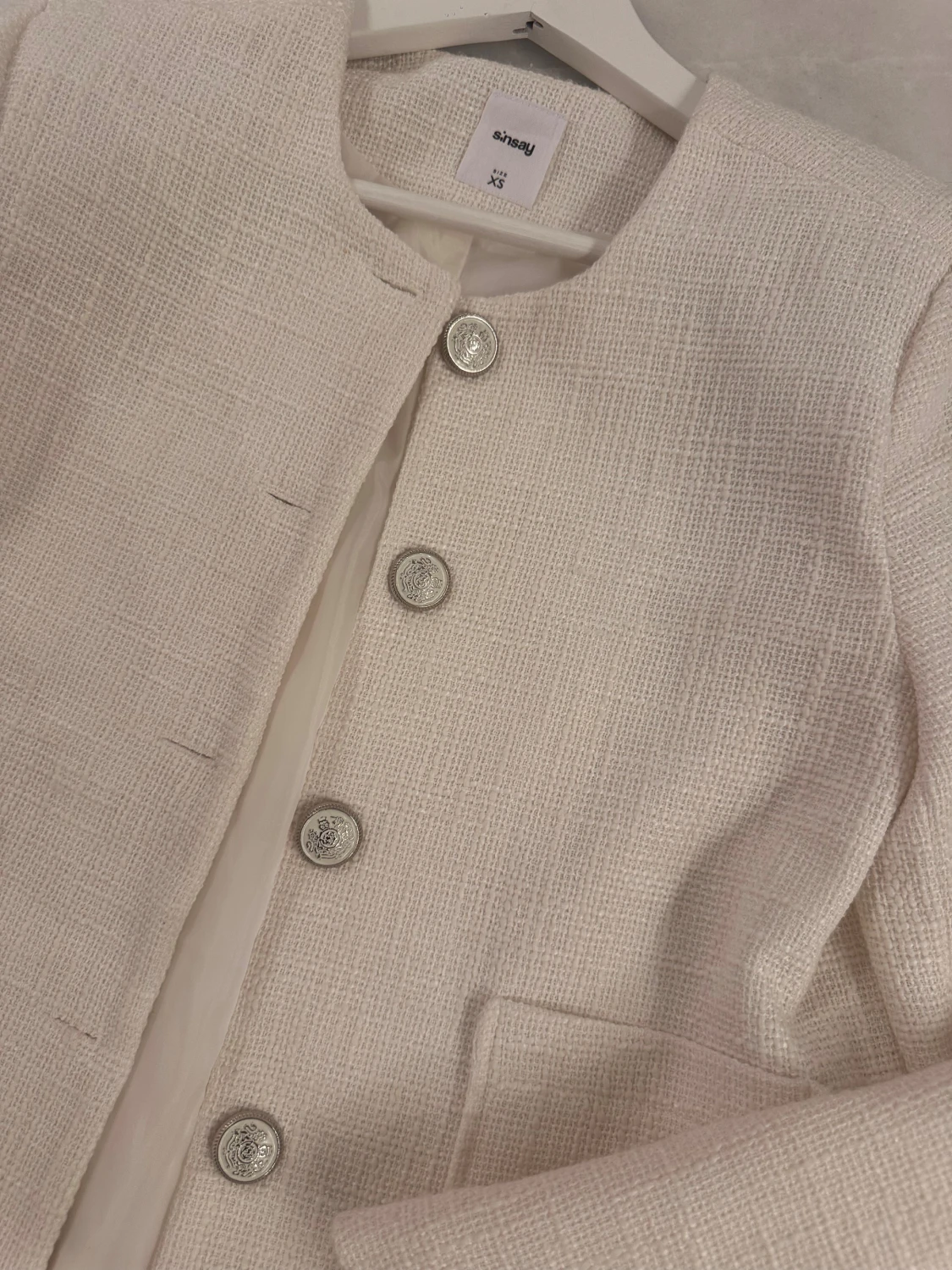 Beige kavaj från Sinsay XS - 1