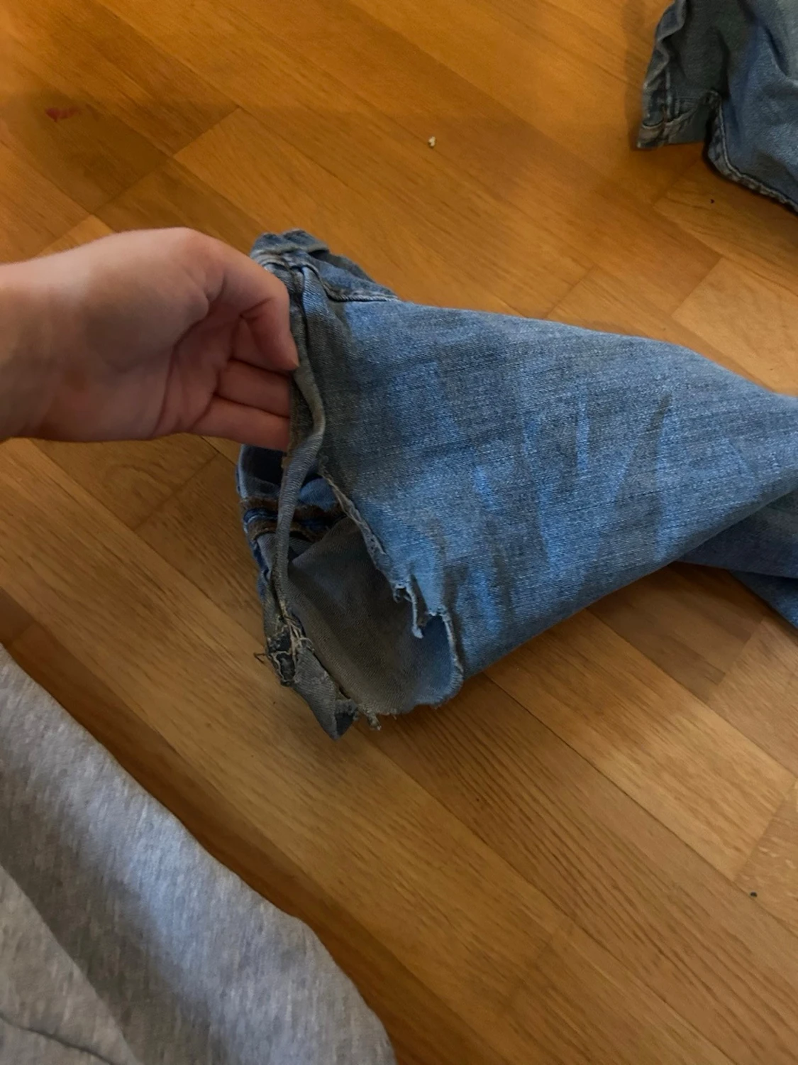 Bootcut ljusblå jeans - 4