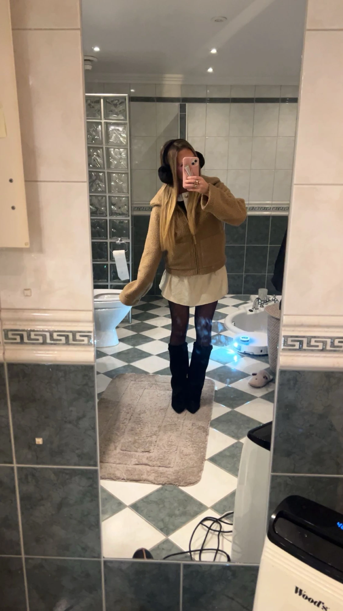 Beige teddyjacka från H&M XS🐻🌟 - 1