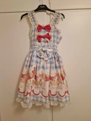 Blue lolita dress - Such a pretty lolita dress also in perfect condition, it has checker and carousel pattern! 🩵