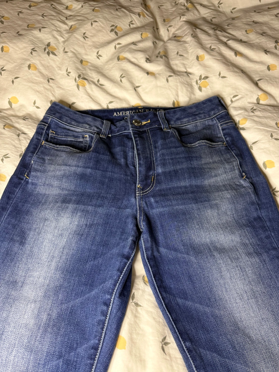 Blå bootcut jeans från American Eagle - 3