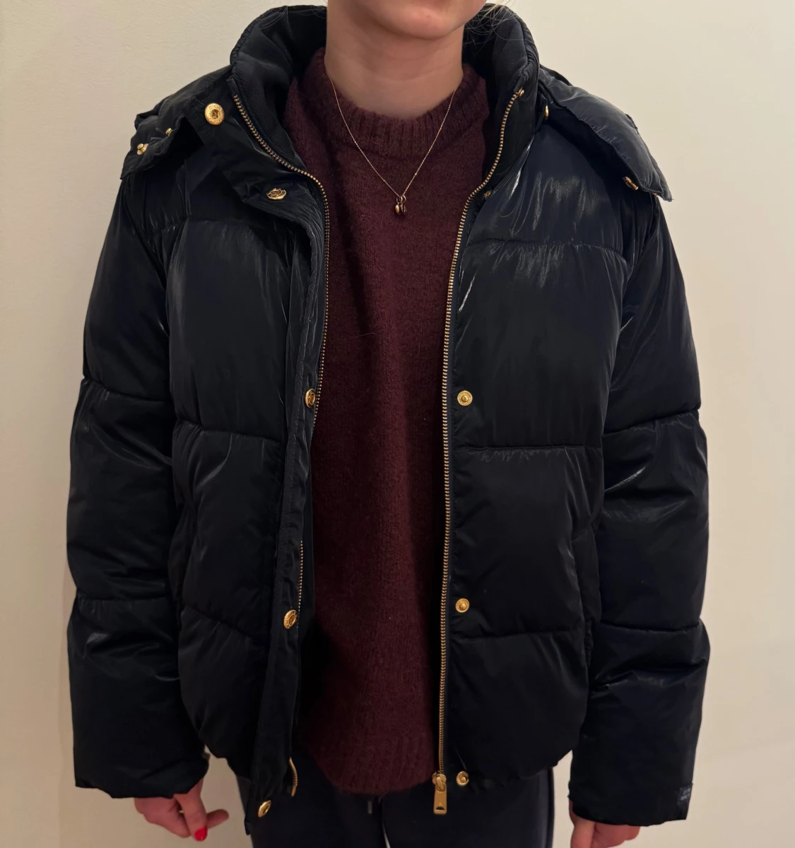 Marinblå pufferjacka från Scotch & Soda