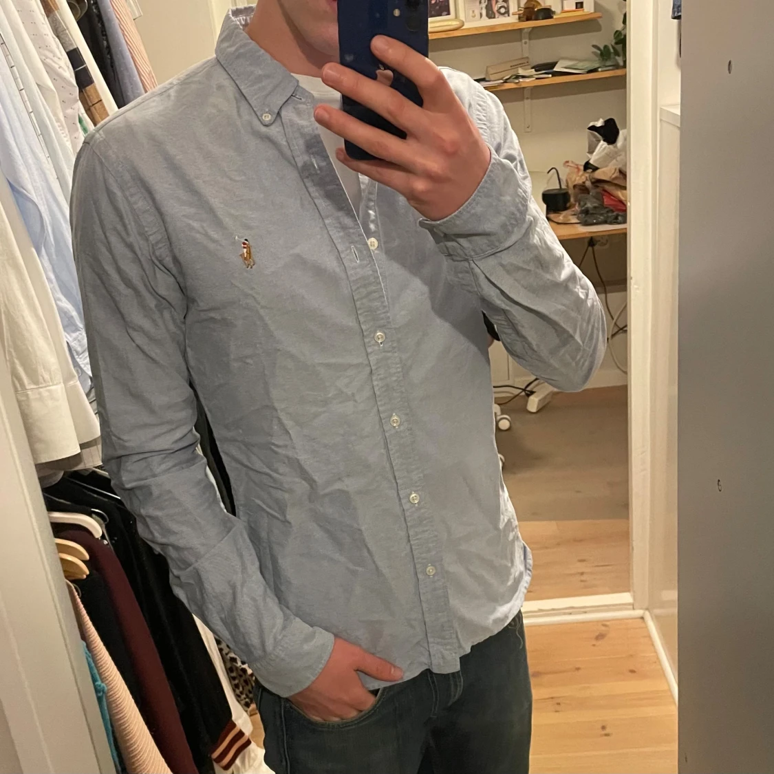 Ralph lauren skjorta ljusblå