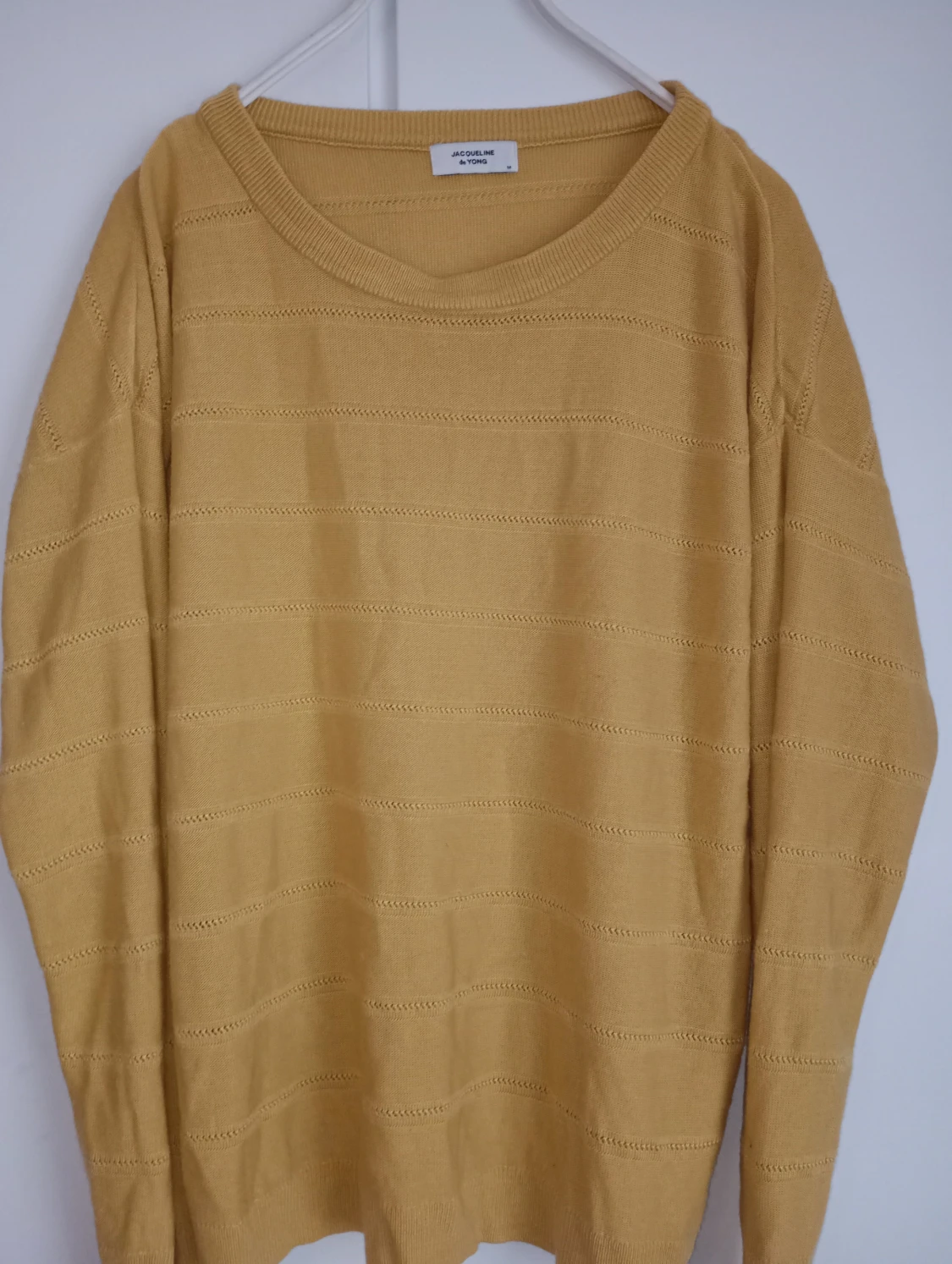 Gul stickad tröja Jacqueline de Yong - 4