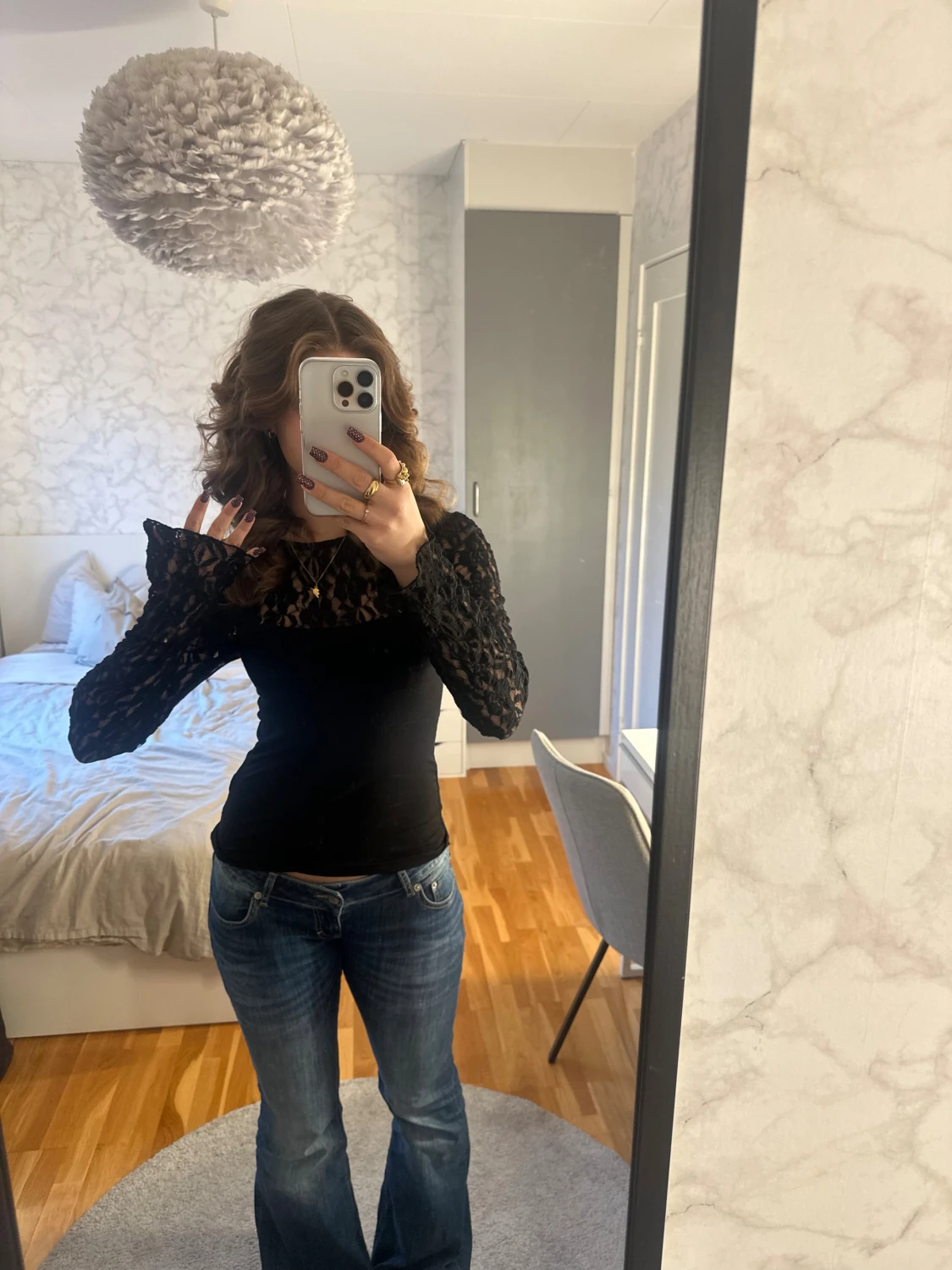 Svart fest topp💘 - 1