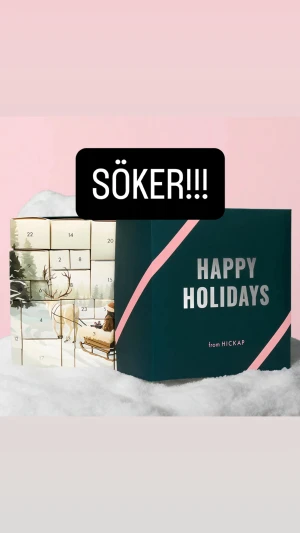 SÖKER HICKAP KALENDERN - Söker årets HICKAP julkalender🥰✨✨ Är villig att betala max 2500kr, hör av er om ni vill sälja🫶🏼