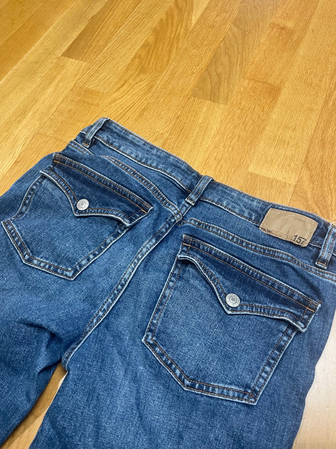 Blå bootcut jeans från lager 157 - 1