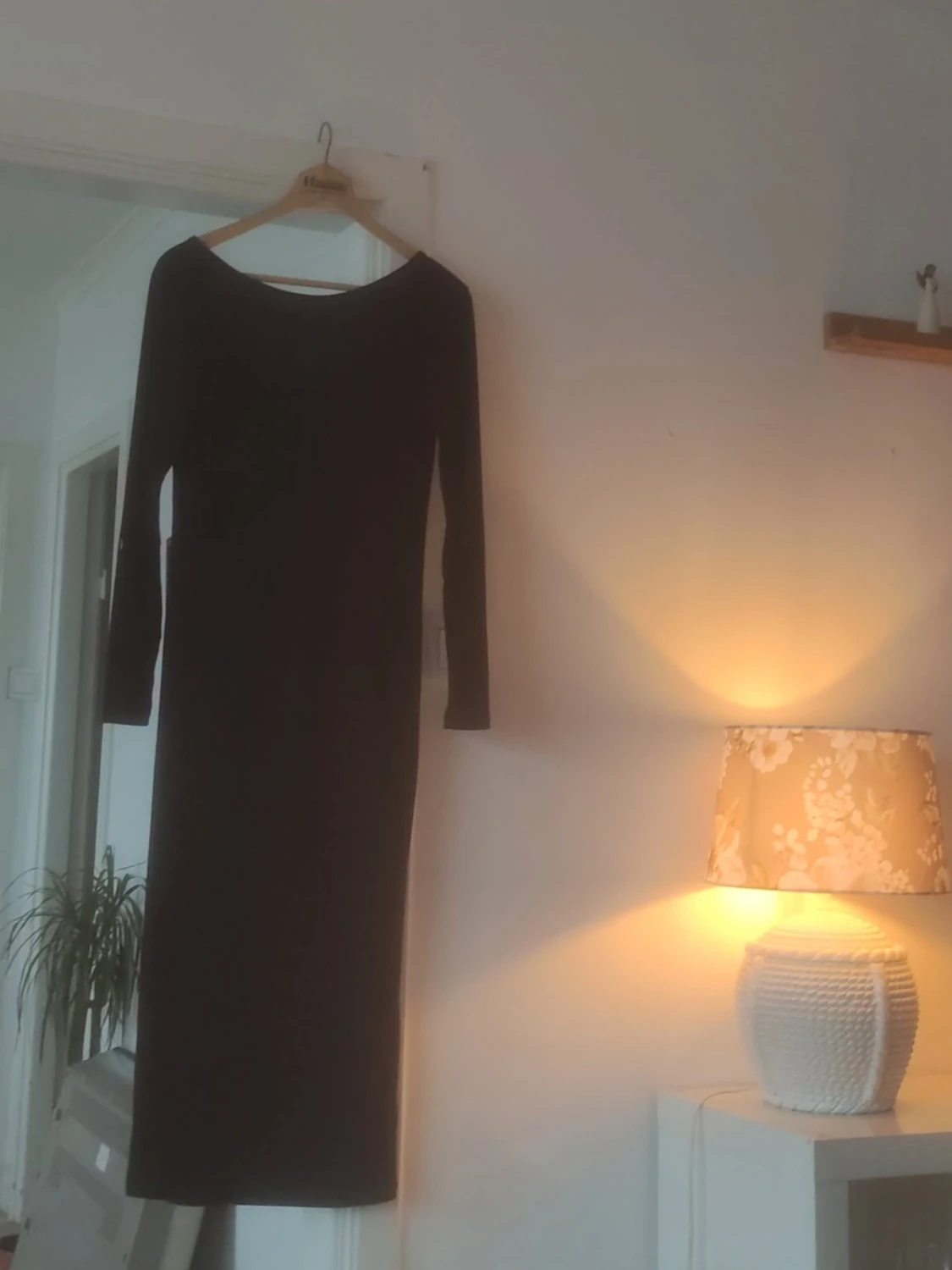 Svart långärmad klänning Lager 157