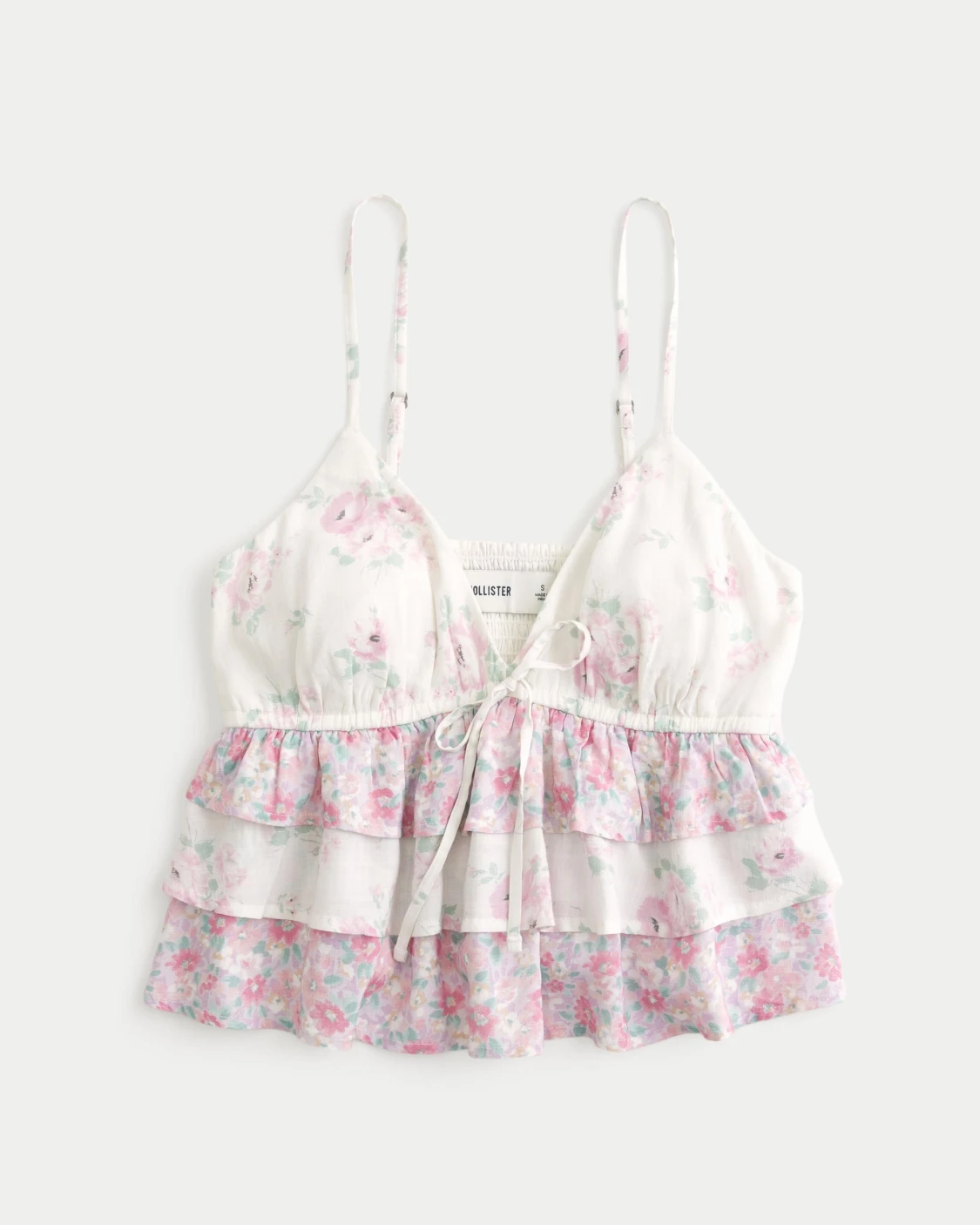 Blommig volangtop från Hollister