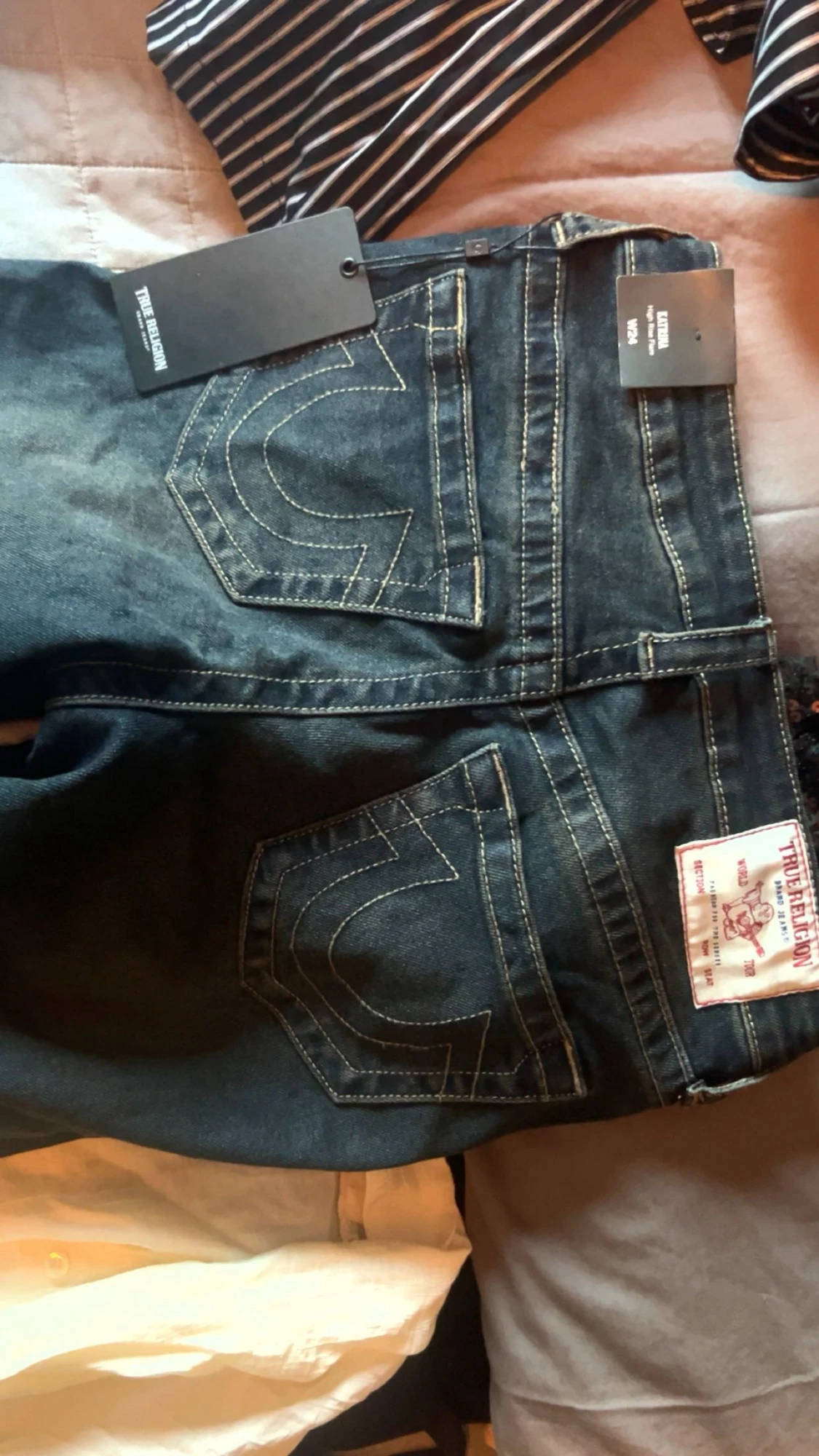 True Religion mörkblå bootcut jeans - 2