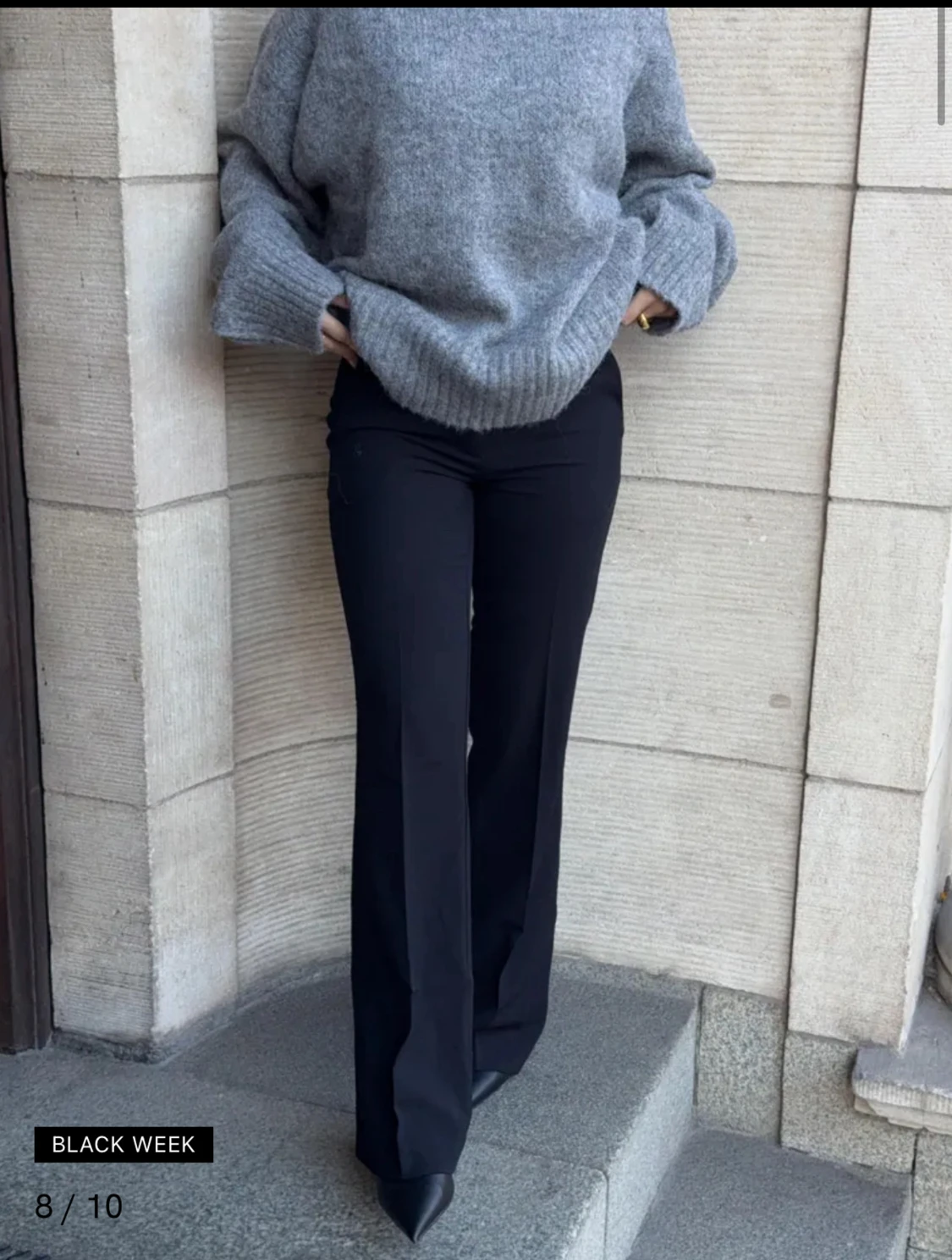 Svarta kostymbyxor Nelly - 1