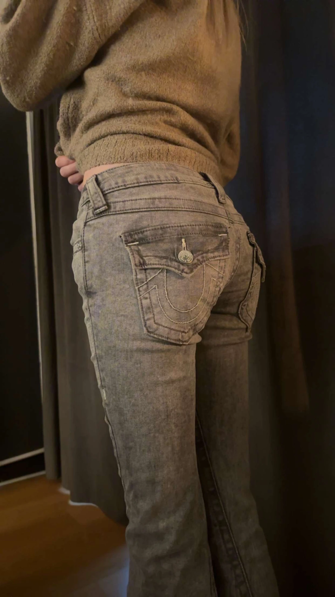 True Religion Joey Low Rise Flare Jeans - 1