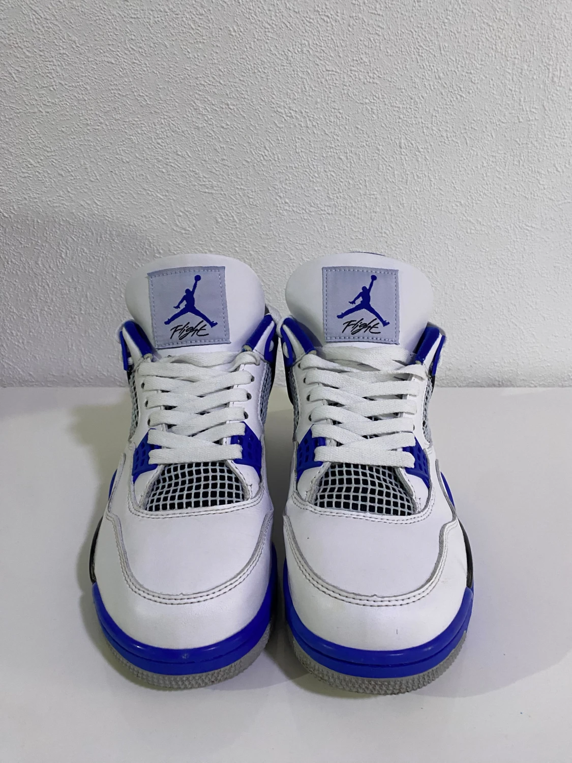 Nike Air Jordan 4 Retro blå/vit - 1