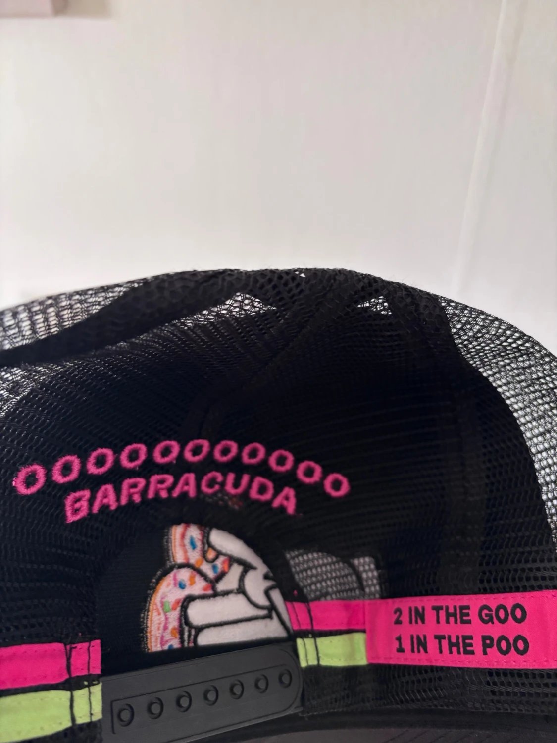 Barracuda svart keps med donut-brodyr - 1