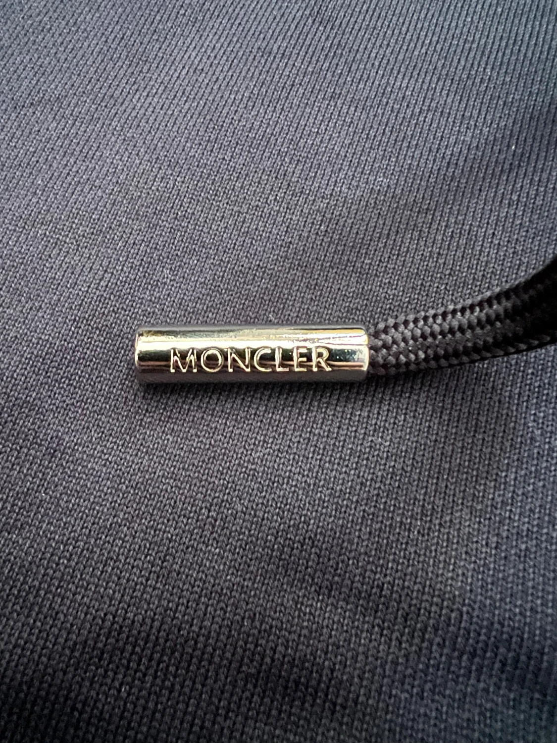 Mörkblå Moncler Zip Hoodie Storlek L (Passar Bättre Som Medium) - 3