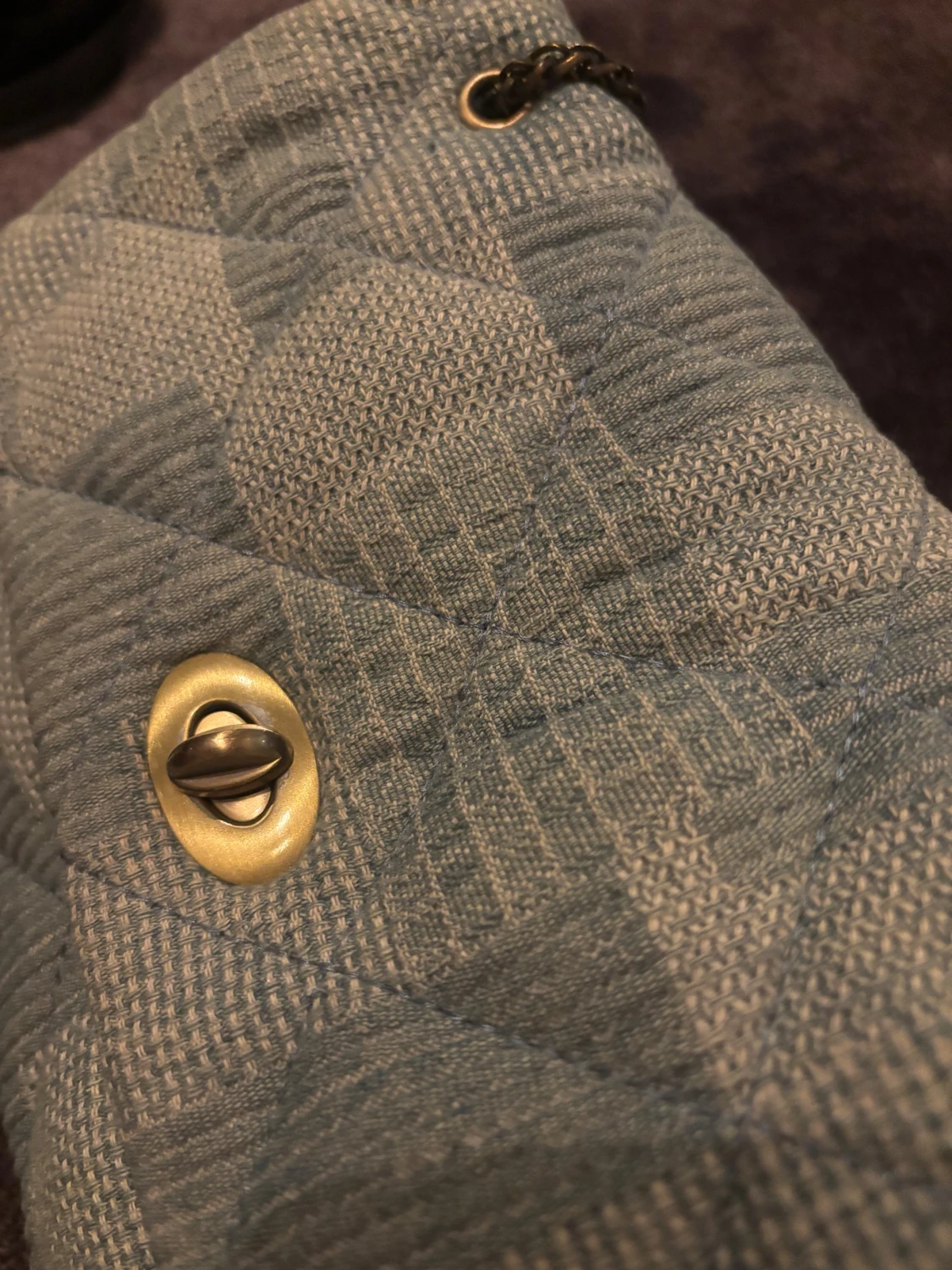 Blå quiltad jeans axelväska Beck Söndergaard - 4