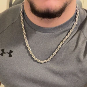 Cordell halsband silver - 60 cm / 7 mm / rostfritt stål 