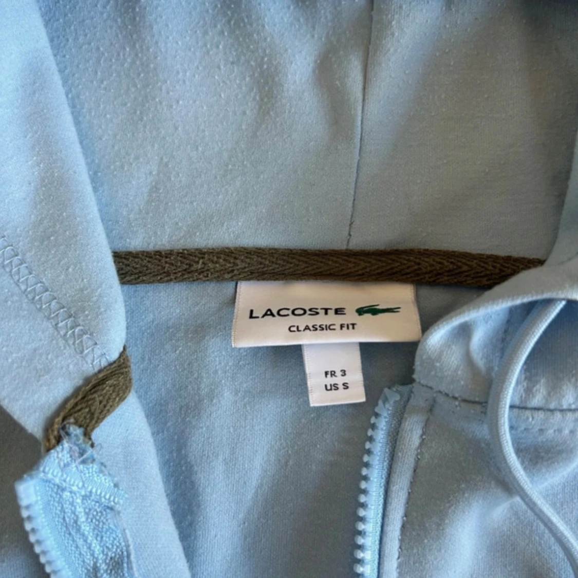 Ljusblå Lacoste hoodie - 3