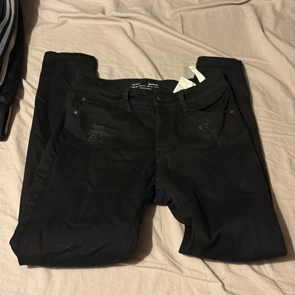 Svarta low waist jeans Stradivarius - 3