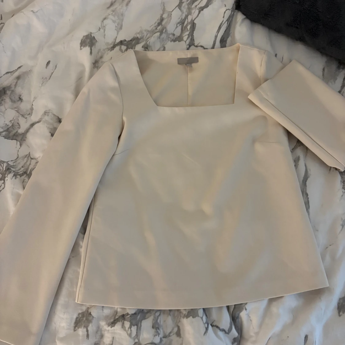 Beige långärmad topp från H&M