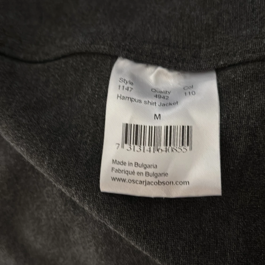 Mörkgrå overshirt från Oscar Jacobson - 1