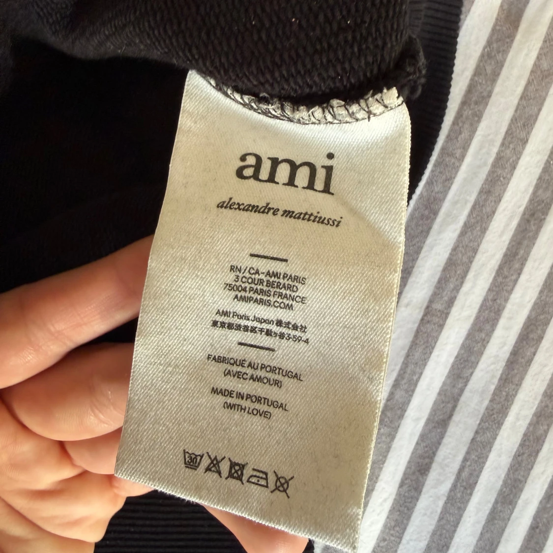 Svart Ami Paris hoodie - 4