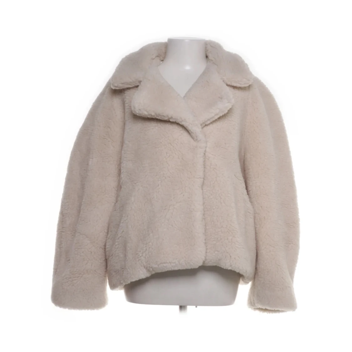 Beige teddyjacka från H&M, M