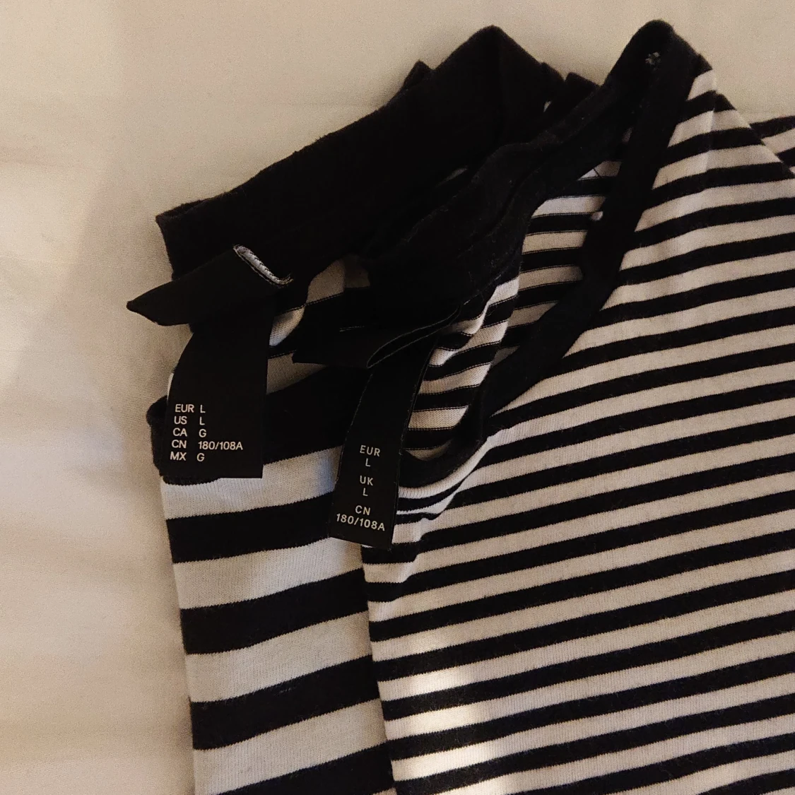 Svart Vit randiga T-shirts  - 90
