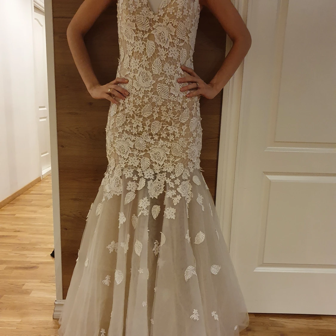 Stickad maxiklänning strl 4/36