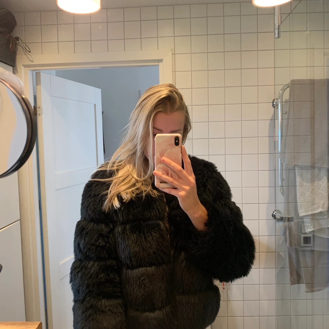 Fake päls jacka från DM Retro