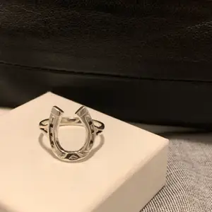 Silverring i form av hästsko. One of a kind! 