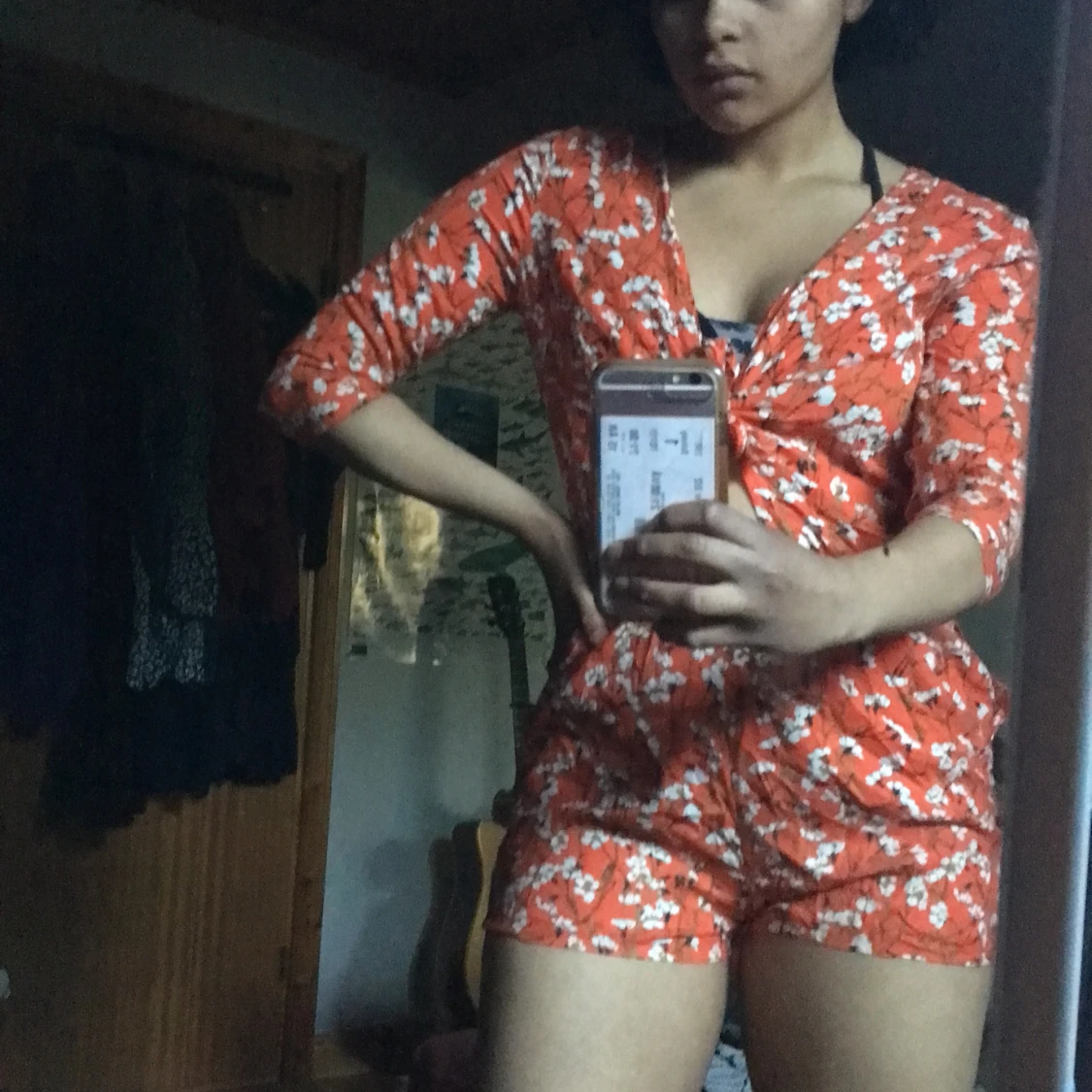 Blommig playsuit  - 90