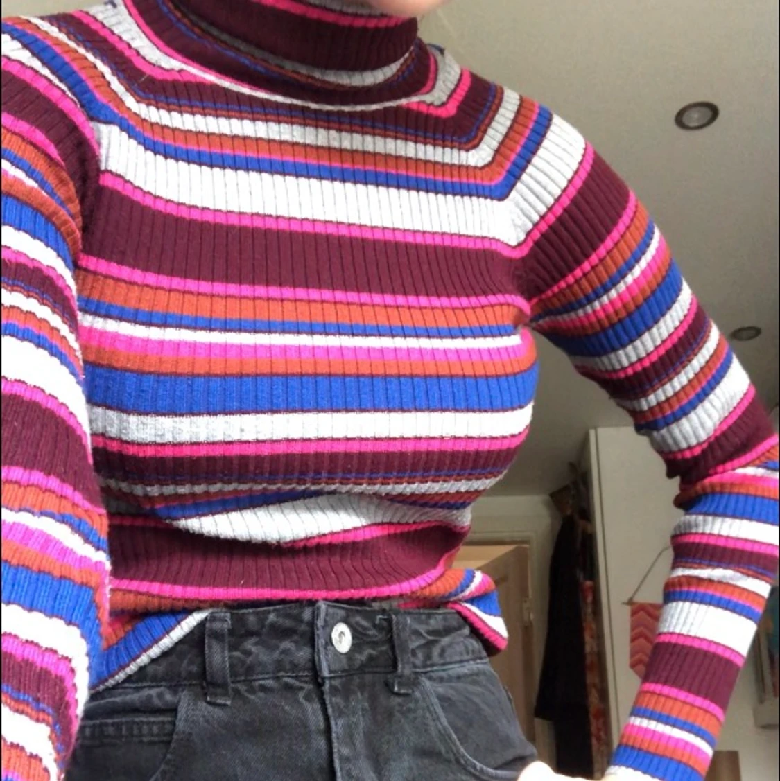 Randig polotröja - 90