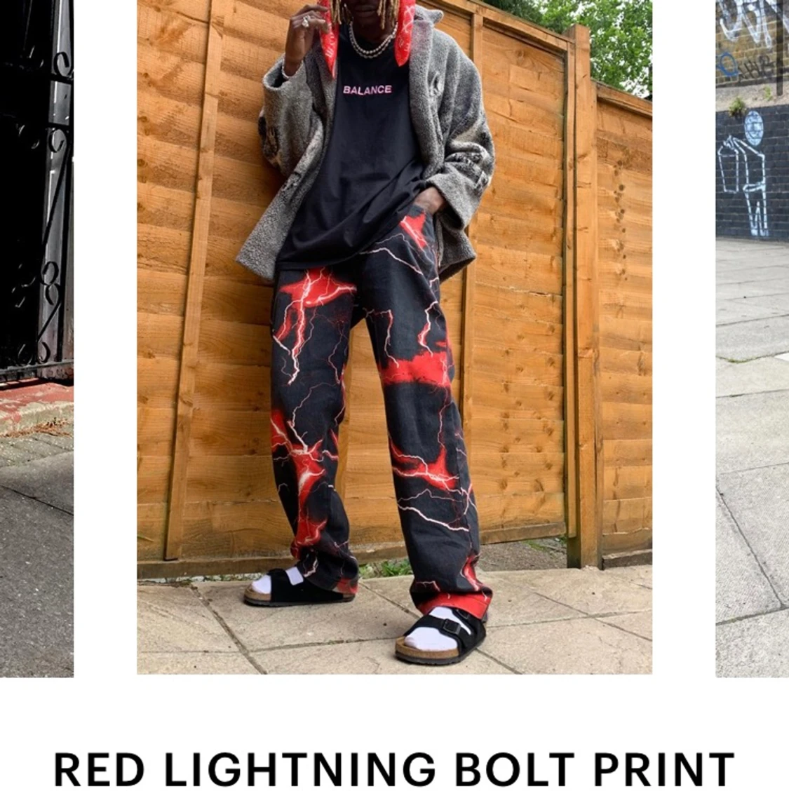 Jaded LDN Lightning bolt jeans - 90