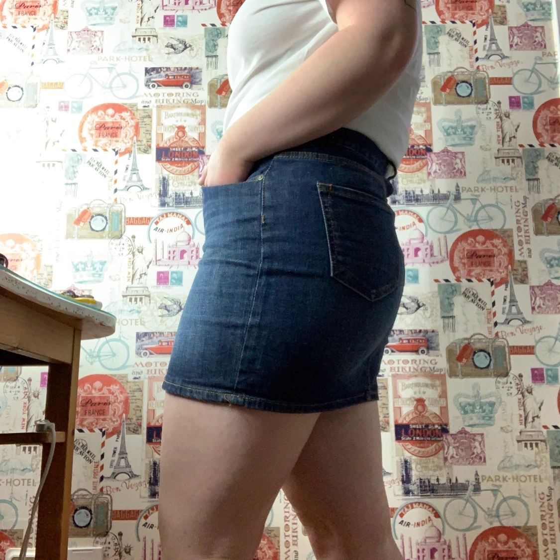 Jeanskjol från h&m! - 90