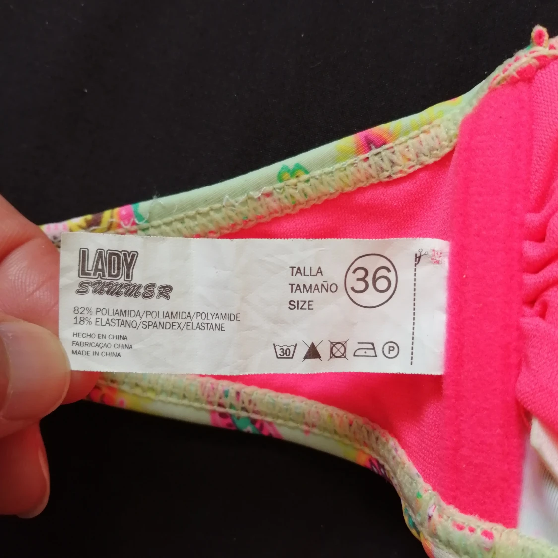 Green and pink Bikini size S - 91