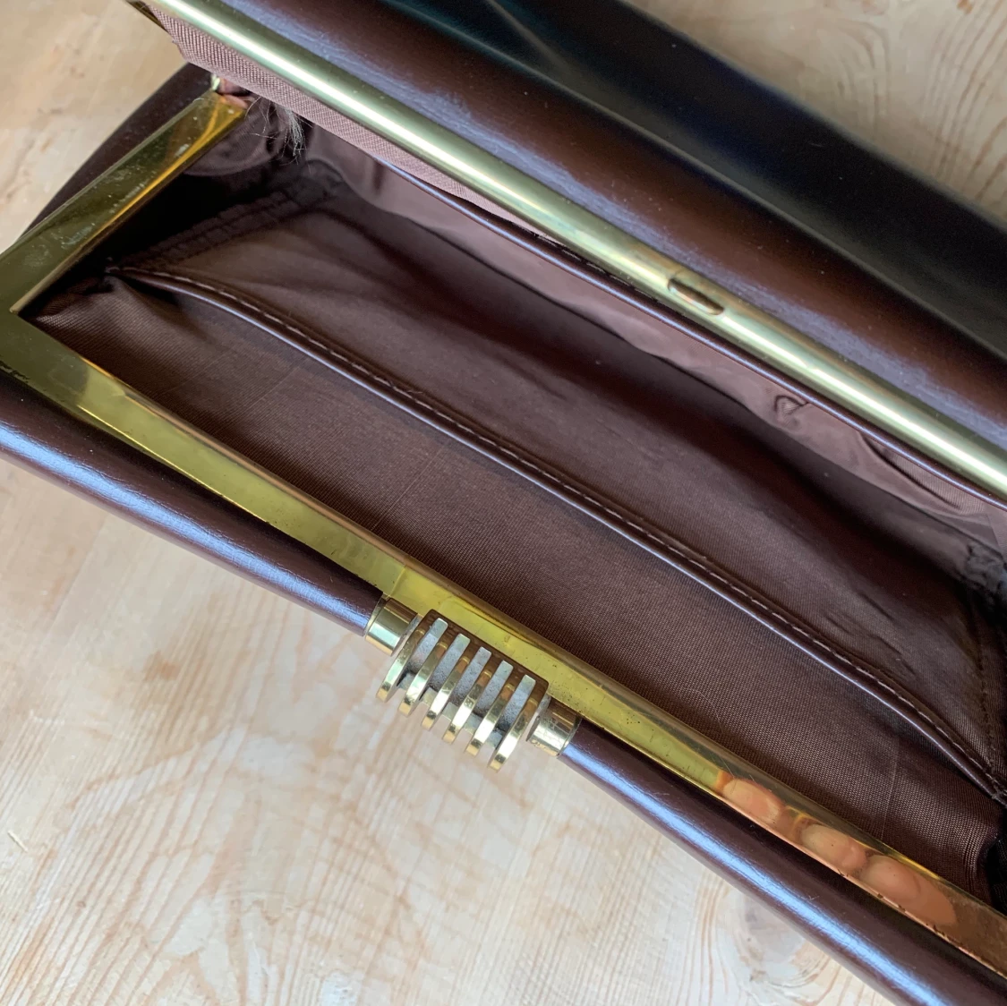 Äkta vintage handväska i läder - 91