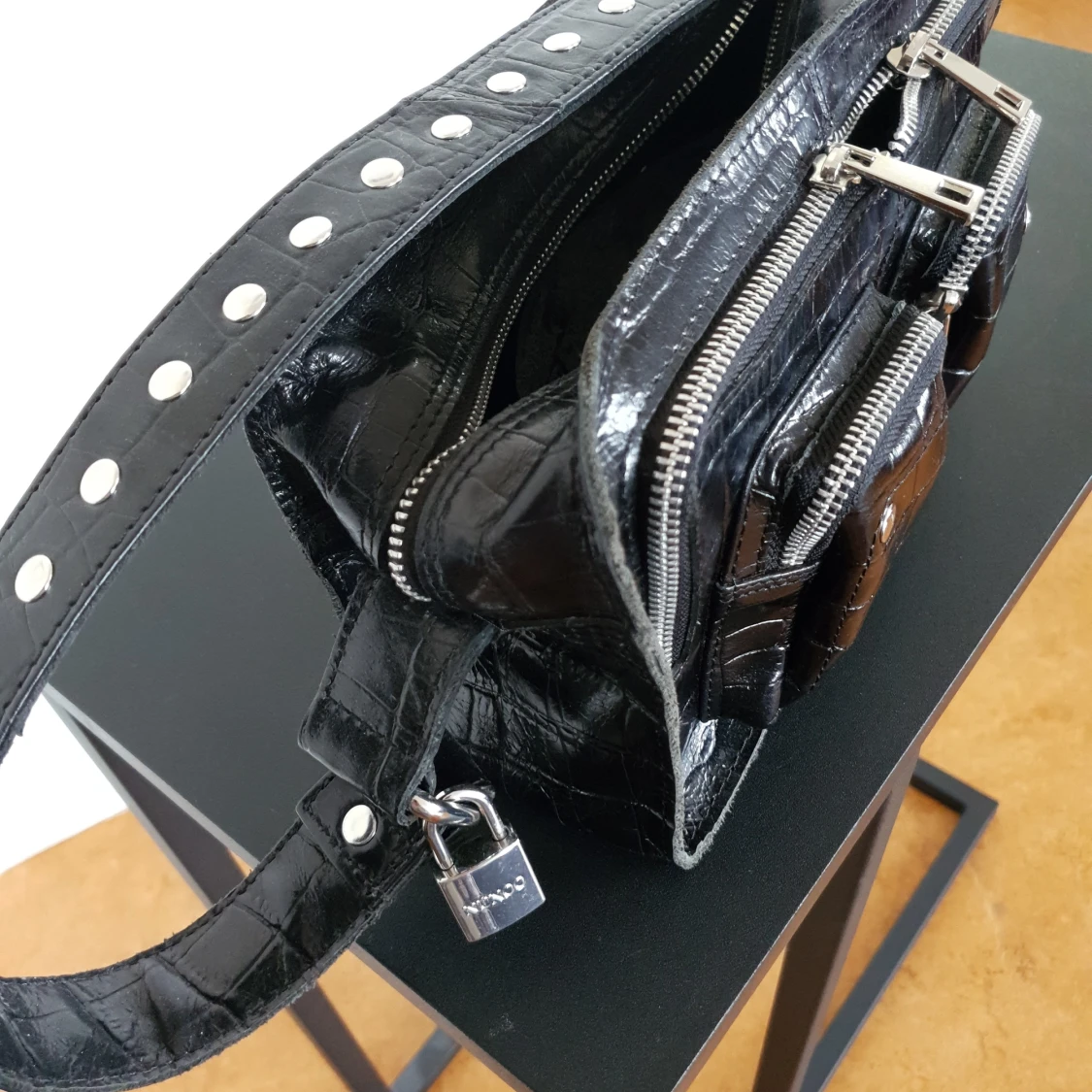 Nunoo Ellie croco- black - 90