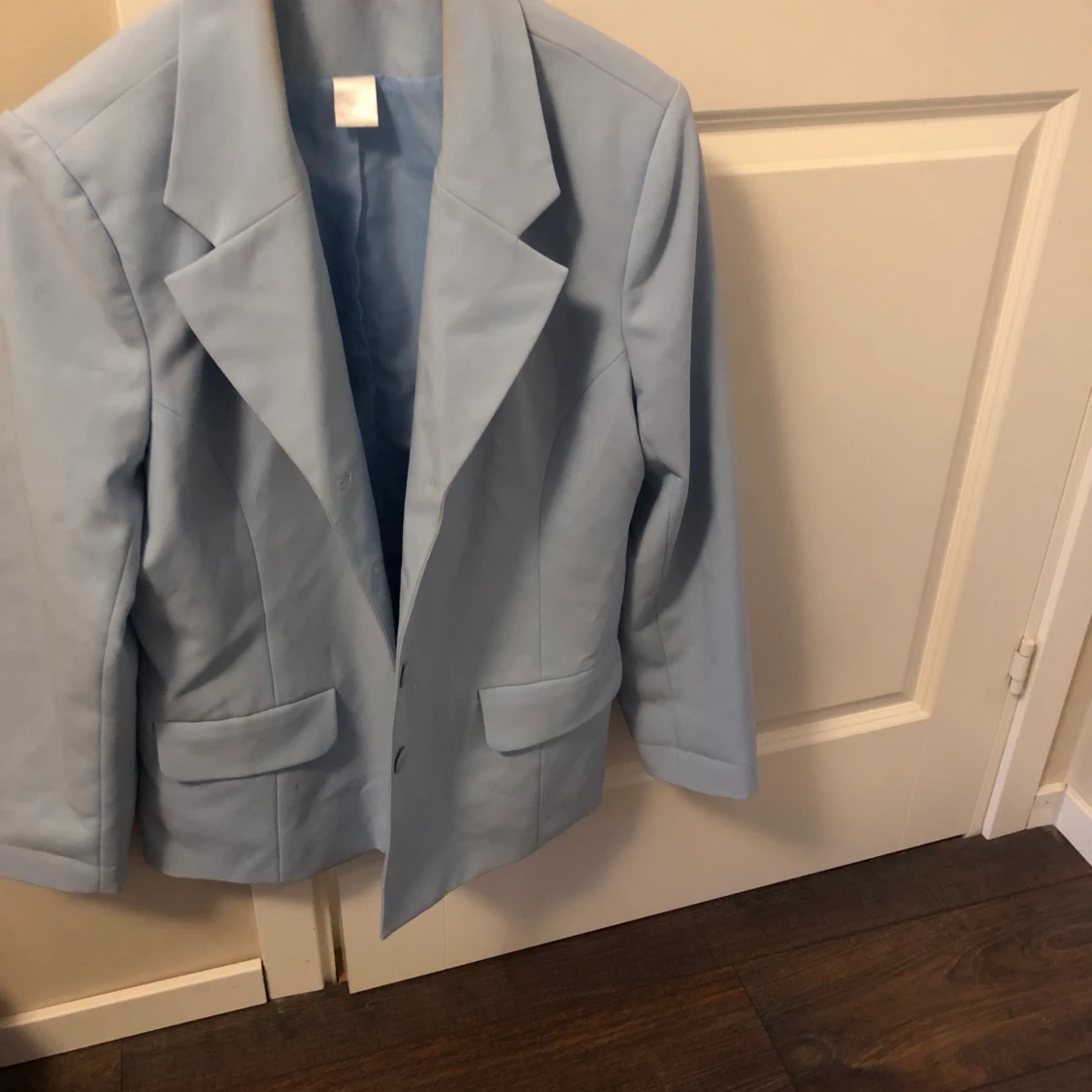 Ljusblå oversized kavaj