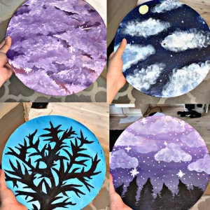 Målade vinylskivor på beställning  - Vinylskivor jag målar på. Kan ta beställningar & önskemål. 50kr st + 11kr frakt. Fri frakt vid köp av 2 eller fler