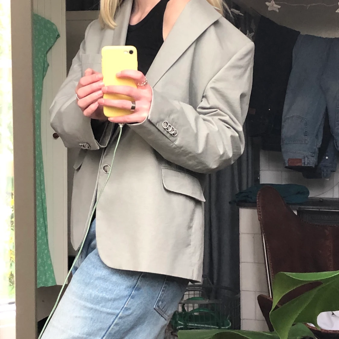 Gråbeige blazer!