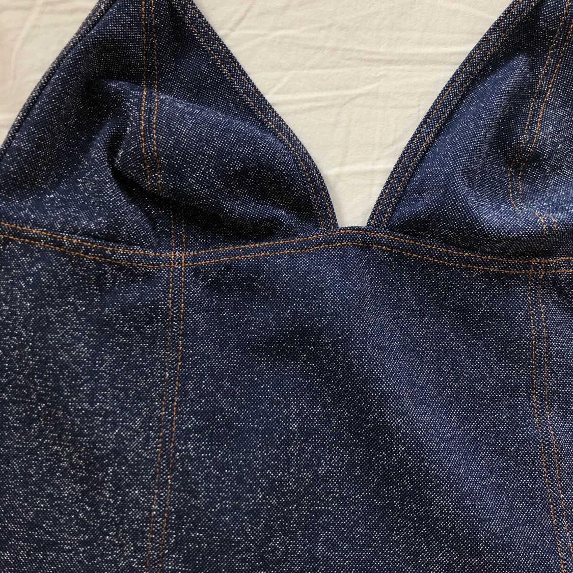 Glittrig halternecktopp y2k - 91