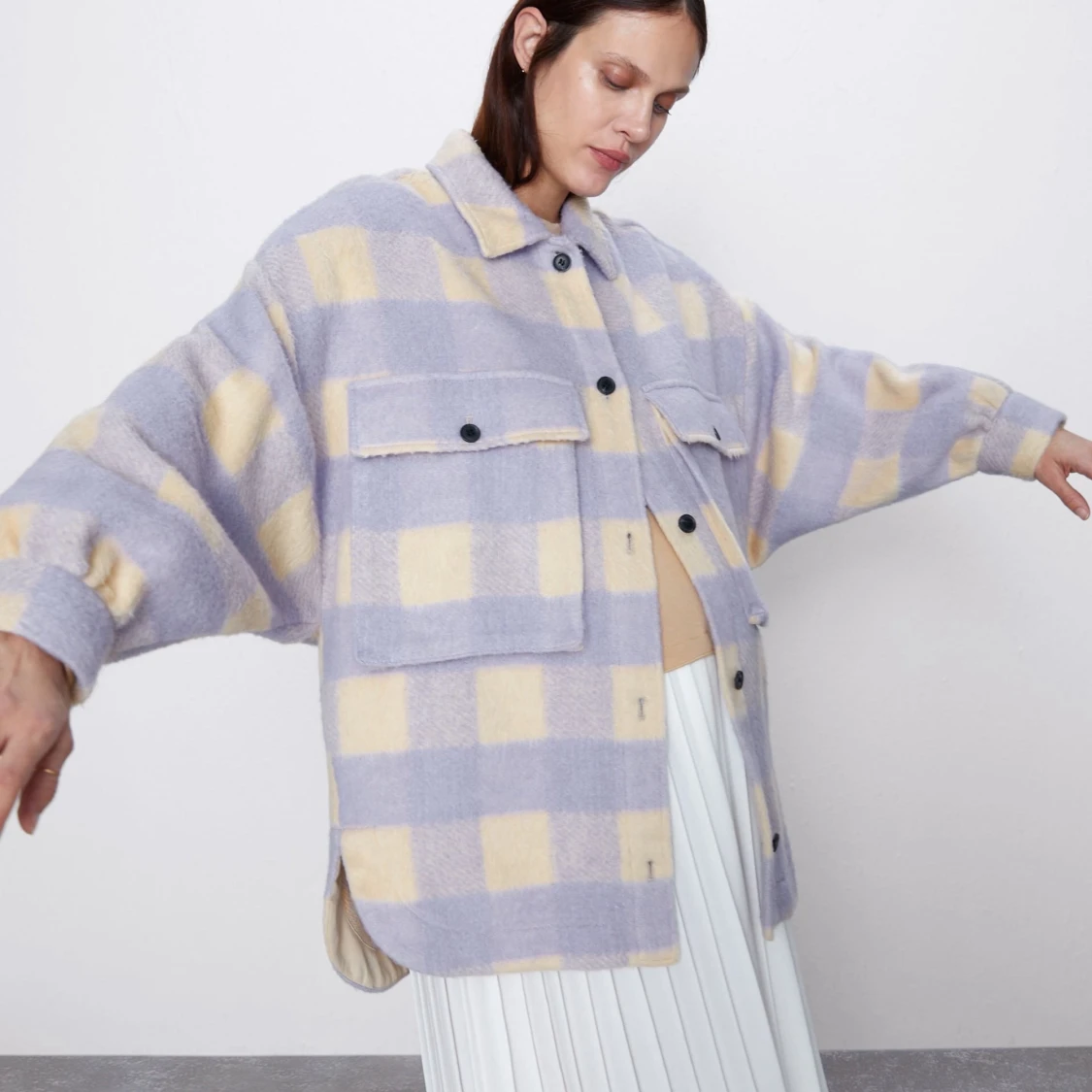 SÖKES! Zara skjortjacka lila