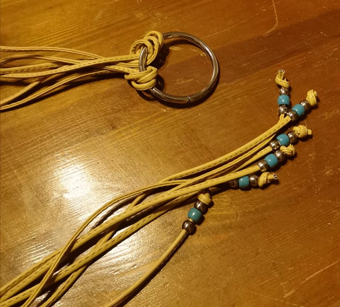 Bälte med remmar : fejk läder - 90