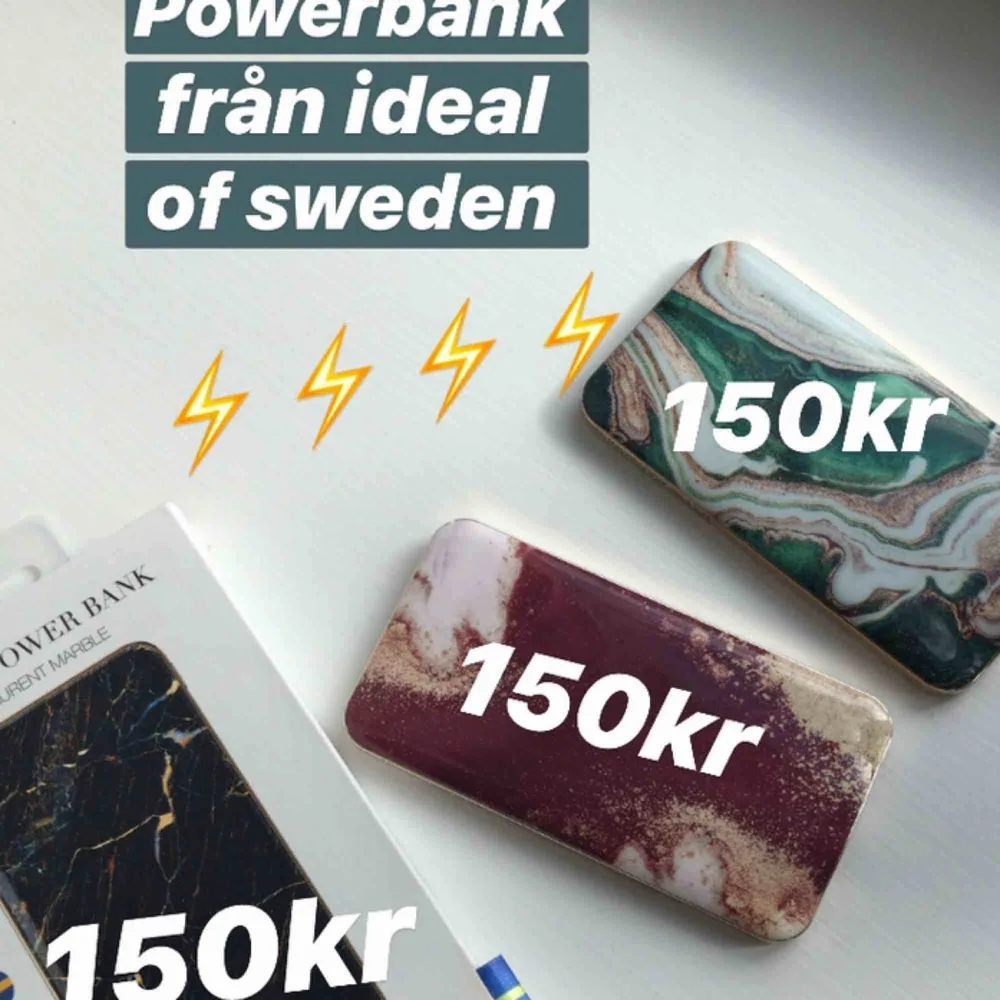 Powerbank från Ideal of Sweden, 150kr st⚡️⚡️⚡️. Accessoarer.